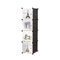 PurpleHeart 4-Door 4-Shelf Plastic PC Collapsible Wardrobe (Finish Color - White