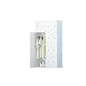 PurpleHeart 6-Door 6-Shelf Plastic PC Collapsible Wardrobe (Finish Color - White, (750 X 37 X 146Cm)