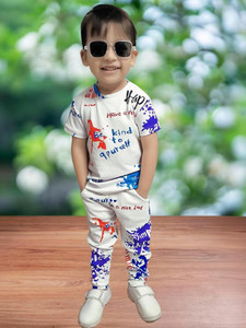 purplesky baby boys casual t-shirt track pants