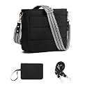 Purses for Women 2PCS Puffer Quilted Crossbody Shoulder Hobo Bags