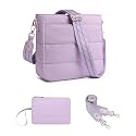Purses for Women 2PCS Puffer Quilted Crossbody Shoulder Hobo Bags