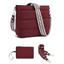 Purses for Women 2PCS Puffer Quilted Crossbody Shoulder Hobo Bags