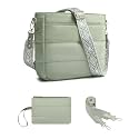 Purses for Women 2PCS Puffer Quilted Crossbody Shoulder Hobo Bags