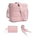 Purses for Women 2PCS Puffer Quilted Crossbody Shoulder Hobo Bags