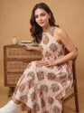 PURSHOTTAM WALA Women Fit and Flare Orange
