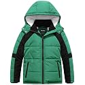 Pursky Boy's Warm Winter Coat Water Resistant Sherpa Outerwear Puffer Jackets With Removable Furry Hood