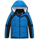 Pursky Boy's Warm Winter Coat Water Resistant Sherpa Outerwear Puffer Jackets With Removable Furry Hood