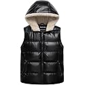Pursky Girl's and Boy's Hooded Warm Puffer Vest Outerwear Soft Flannel Lined Insulation Waistcoat