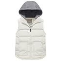 Pursky Girl's and Boy's Warm Puffer Vest Coat Water Resistant Sleeveless Jacket With Detachable Hood for 6-14Y
