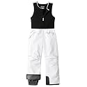 Pursky Kid's Snow Pants Girl's Winter Ski Bibs Insulated Waterproof Snowpants Fleece Snowboarding Overalls Snowbibs