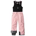 Pursky Kid's Snow Pants Girl's Winter Ski Bibs Insulated Waterproof Snowpants Fleece Snowboarding Overalls Snowbibs