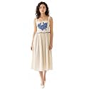 PURVAJA Women39s Fit amp Flared Midi Sleeveless