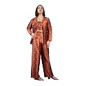 PURVAJA Women39s Full Sleeve Crop Top Trouser