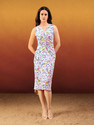 PURVAJA Women A-line Multicolor Knee Length Dress