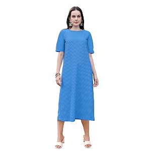 PURVAJA Womens Polyester Blend A-Line Below The