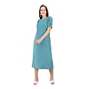PURVAJA Womens A-Line Below Knee Length Dress