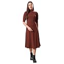 PURVAJA Womens A-Line Knee Length Dress Bely-123-130