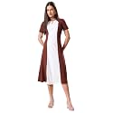 PURVAJA Womens A-Line Midi Dress Bely-173-179