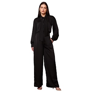 PURVAJA Womens Midi Satin Co-Ords