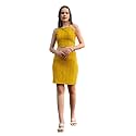 PURVAJA Women’s Mini Co-ords (Nixa-002-Yellow_Yellow_Medium)