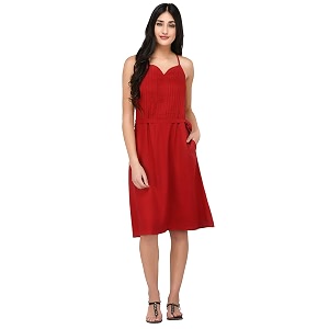 Purys Womens Rayon A-Line Maxi Dress