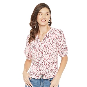 Purys Womens Solid Regular Fit Shirt