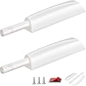 Push to Open Door Latch Cabinet Hardware CBRIVE 2 Pack Magnetic Push Latches & Lock for Hidden Door Magnet Push Release Drawer Pull Tip on Closet Close Touch Locking Strong Pop Out, White