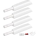 Push to Open Door Latch Cabinet Hardware CBRIVE 4 Pack Magnetic Push Latches & Lock for Push Release Drawer Pull Tip on Touch Locking Strong Pop Out, White