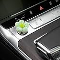 Green Car Accessories，Push to Start Button Cover，Engine Start/Stop Resin Flower Starter Cover (for Decorative Accessories) (Light Green)