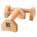 Push Up Stand Wooden with Non-Slip Base for Exercise Home Gym Workout Equipment Men and Women | Wooden Parallettes Handle EASY TO USE