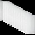 Pushglossy 12 Pack 22.5"x46.5"x0.2" Fluorescent Light Covers, Clear