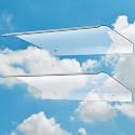 Pushglossy 2 Pcs Clear Door and Window Awning