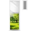 Pushglossy 22" x 64" Entry Door Glass Insert with Raised White Frame