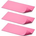Pushglossy 3 Pcs Silicone Heat Press Cover Pad 1/8" X 4" X 8" Foam Press Mat Accessories Double Sided Use for Hat HTV Transfer Vinyl DIY Small Business (Pink)