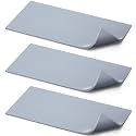 Pushglossy 3 Pcs Silicone Heat Press Pad, 1/8" X 4" X 8", Grey
