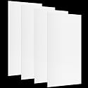Pushglossy 4 Pack 22.5"x46.5"x0.2" Fluorescent Light Covers, Milky White
