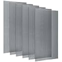 Pushglossy 6 Pack 22.5"x46.5"x0.2" Fluorescent Light Covers, Clear Black