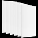 Pushglossy 6 Pack 22.5"x46.5"x0.2" Fluorescent Light Covers, Milky White