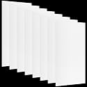 Pushglossy 8 Pack 22.5"x46.5"x0.2" Fluorescent Light Covers, Milky White