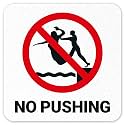 No Pushing Vinyl Adhesive Pool Depth Marker,