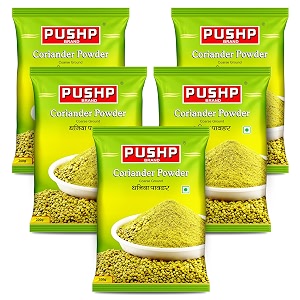 pushp brand coriander powder pure amp natural dhaniya powder 200g pack of 5