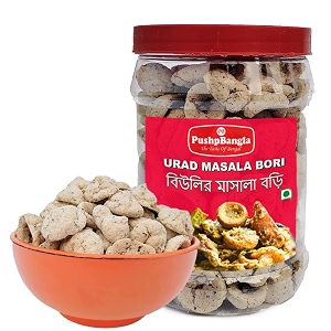 pushpbangla premium handmade bengali bori masala urad dal bori masala beuli bori 250 gm