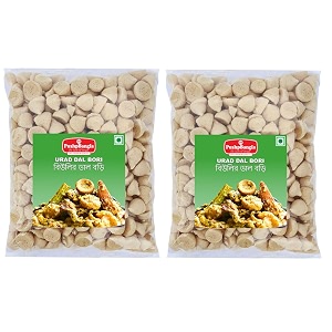 pushpbangla premium handmade bengali urad dal bori small beuli bori 180gm pack of 2