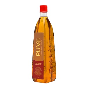 puvi 1l cold pressed gingellysesame oil virgin chekkughani - 1 litre
