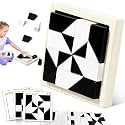 Puzzle Blocks for Kids,Education Puzzle Toy with Storage Tray,Brain Teaser with Challenges Cards 3D Logic & Spatial Thinking Tabletop Toy for Boys Girls