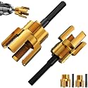 Pvc Pipe Threadder Maker Tool Set 1/2" 3/4" NPT, Pipe Thread Cutting Tool - Golden