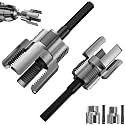 PVC Pipe Threader Kit for PVC and Plastic Pipe Repair, Silver