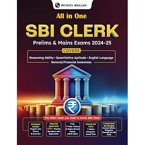 pw all in one sbi clerk prelims and mains 2024-25 exams  10 previous year solved papers pyqs 2018 - 2023 with 5 online practice sets  english edition paperback pw