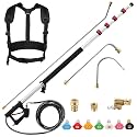 PWACCS 24FT Telescoping Wand Pressure Washer Extension for Gutter Cleaning