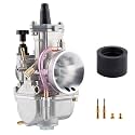 PWK Carburetor 21mm Carb with Carb Jets for 50cc-100cc 2T/4T Engine Motorcycle Dirt Pit Bike ATV Scooter Quad